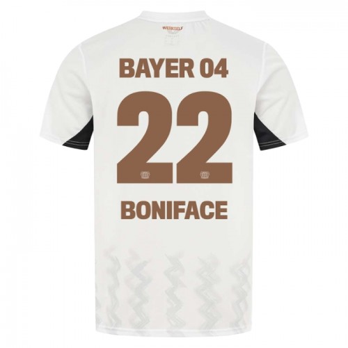 Maglia Bayer 04 Leverkusen Victor Boniface 22 Secondo 2024-25 Maniche Corte - Uomo Maglia Bayer 04 Leverkusen Victor Boniface 22 Secondo 2024-25 Maniche Corte - Uomo